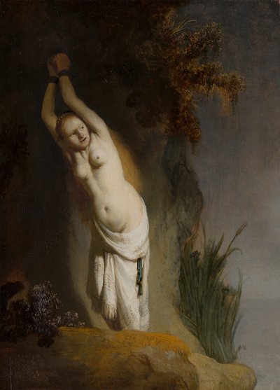 Andromeda, um 1630 von Rembrandt van Rijn